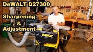 DeWalt D27300 Planer Thicknesser Blade Sharpening with Tormek SVH320 and DC250 Diamond Wheel [upl. by Ainnos997]