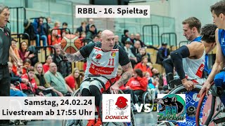 16 Spieltag RBBL Doneck Dolphins Trier  RB Zwickau eV [upl. by Nerek75]