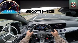 MercedesBenz CLS53 AMG  435HP  TOP SPEED on german Autobahn [upl. by Tanhya]