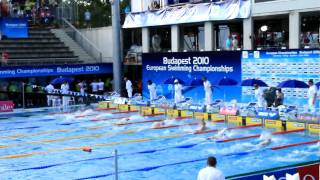 European Swimming Champs Budapest 2010 100m Back Final [upl. by Riccio112]