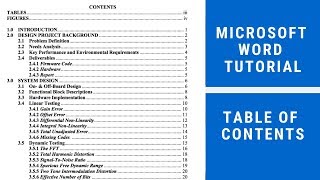 How to insert Table of Contents in Word Step by Step  Microsoft Word Tutorial Table of content [upl. by Iago]