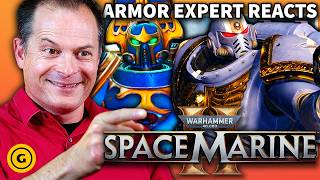 Historian amp Armor Expert Reacts to Warhammer 40k Space Marine 2s Weapons amp Armor [upl. by Ennalorac591]