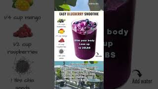 Blueberry smoothie recipe healthy  Easy Blueberry Smoothie  Healthiest blueberry smoothie Shorts [upl. by Erdnoid]