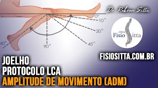 JOELHO LCA PROTOCOLO ADM PÓS OPERATÓRIO LIGAMENTO CRUZADO ANTERIOR Fisioterapia Dr Robson Sitta [upl. by Nathalie729]