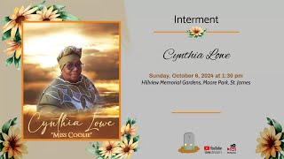 Interment Service for Cynthia Lowe [upl. by Soiritos]