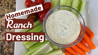 The Best Homemade Ranch Salad Dressing  Healthy Ingredients  Rockin Robin Cooks [upl. by Androw]