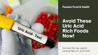 Uric acid foods to avoid  kidney health [upl. by Arreic656]