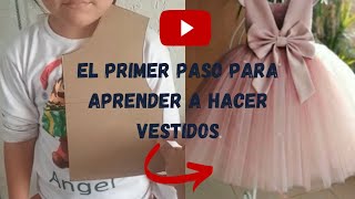 Como HACER PATRÓN para VESTIDO DE NIÑA costura para PRINCIPIANTES paso a paso dy [upl. by Atiraj]