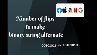 Min Number of flips to make binary string alternate  Java Solution  coderpad [upl. by Emoryt]