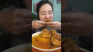 Braised Pork Belly  ASMR quotbig bitequot MUKBANG [upl. by Nebur]