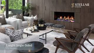 Enlight Single Sided Gas Fireplace [upl. by Elleahcim]