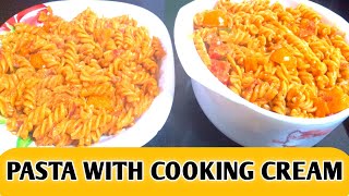 HOW TO MAKE SIMPLE PASTA WITH COOKING CREAM [upl. by Kimberlee]