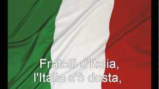 Inno nazionale  Inno di Mameli  Fratelli dItalia con testo with lyrics [upl. by Eecyak]