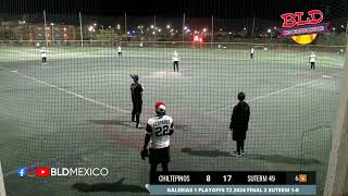 GALERIAS 1 T2 2024 PLAYOFFS T2 CHILTEPINOS VS SUTERM 49 [upl. by Cordy]