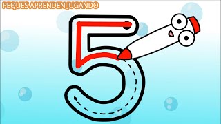 Aprender a escribir los números Video para niños Números hasta el 10 de Peques Aprenden Jugando [upl. by Kone26]