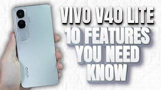 Vivo V40 Lite Tips and Tricks  10 Special Features you need know [upl. by Anes]