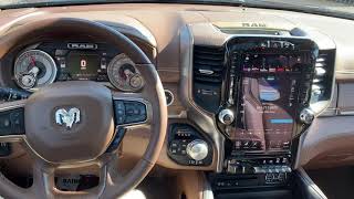 2019 Ram 1500 Laramie Longhorn interior truck Akins [upl. by Nylteak522]