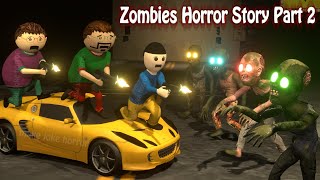 Zombies Horror Story Part 2  Animated Movies  Gulli Bulli Horror Story  Make Joke Horror [upl. by Refennej]