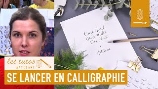 TUTO  Débuter la calligraphie  Noëlie du studio Calligraphique [upl. by Sukramed914]