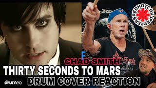 Thirty Seconds To Mars Chad Smith Drum Cover  The Kill Bury Me Reaction [upl. by Vally288]