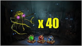 Rerolling 40x Awakened Gems with Beast Crafting [upl. by Dorahs]