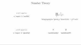 Just Enough LaTeX to Survive  06  Miscellaneous Notation [upl. by Melvyn313]