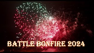 Battle Bonfire 2024 Explosive Fireworks Display By Drone [upl. by Asoj]