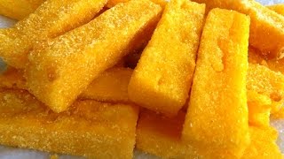 POLENTA FRITACROCANTE E DELICIOSA [upl. by Borchert724]