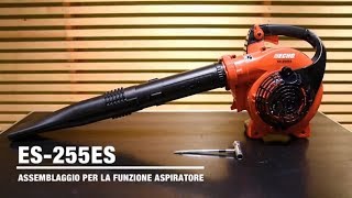 VIDEO TUTORIAL SOFFIATORE ASPIRATORE ECHO ES255ES [upl. by Robena739]