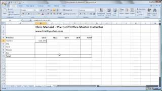 Excel how to use a 3D reference to add worksheets by Chris Menard [upl. by Asihtal490]