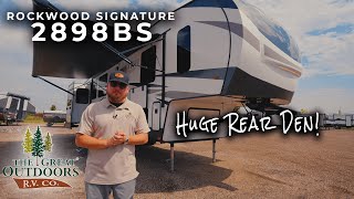 Rockwood 5th Wheel w HUGE Rear Den  Rockwood Signature 2898BS [upl. by Adnawad]