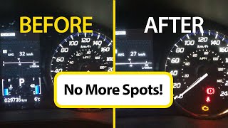 How to Remove White Spots on Plastic Screen Gauge Cluster on your Car Dash Panel [upl. by Ilke]