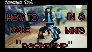 How To Do Backbend In Just 5 MinutesBy LAVANYA GIRLS [upl. by Karolina913]