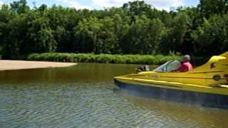 Hovercrafting on the Wisconsin River  Muscoda 82008 [upl. by Peter]