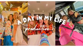 Productive day in the Life Vlog spin class shopping party grwm ect  Lisi LisiShops vlog [upl. by Tippets]