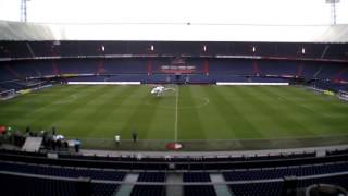 Helikopter landing in De Kuip Feyenoord stadion [upl. by Kerry141]