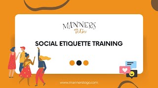 Social Etiquette Training – Beginners Guide [upl. by Jegger]