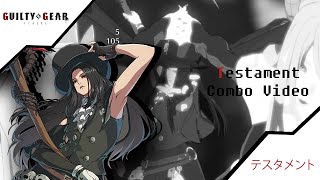 GGST  Testament Combo Exhibition Video [upl. by Annaillil413]