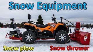 Best ATV  QUAD Snow Plow  Winter Season [upl. by Bruns]