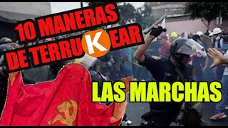 10 MANERAS DE TERRUQUEAR LAS MARCHAS  TERCERA TOMA DE LIMA [upl. by Barthold]