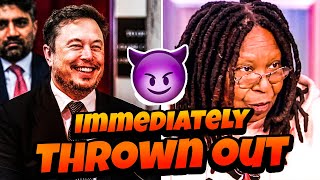 Whoopi Goldberg Loses It on The View After Confronting Elon Musk Gets Kicked Off Her Own Show [upl. by Armilla]