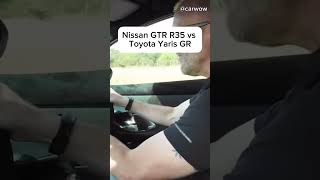 Nissan GTR R35 vs Toyota Yaris GR [upl. by Yelwar]