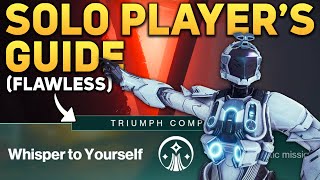 Solo Players Guide to The Whisper Tips for Normal and Legend Flawless  Destiny 2 [upl. by Ahselak]