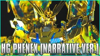 1144 HGUC Unicorn Gundam 03 Phenex Narrative Ver Gold Coating  MECHA GAIKOTSU REVIEW [upl. by Annayek534]