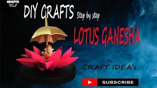 Make Lotus Ganesha at HomeUsing Sun BOARDDIY CRAFT [upl. by Hort955]