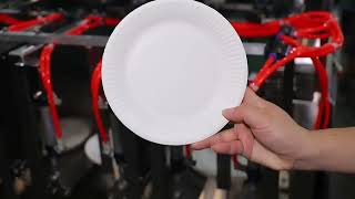 Hydraulic Type Four Stations Paper Plate Making Machine paperplatemakingmachine [upl. by Medeah386]