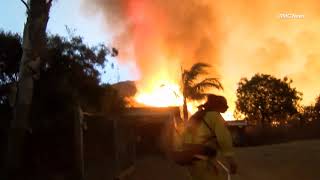 Day footage of the Holy Fire in Lake Elsinore California [upl. by Silverts]