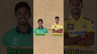 Mustafizur Rahman vs Matheesha Pathirana 3 ball match cricket shorts [upl. by Anialad350]