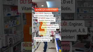 NEREMİZ İÇİN HANGİ VİTAMİN sağlık vitamin kalp karaciğer cilt saç tırnak göz [upl. by Aihsoem676]