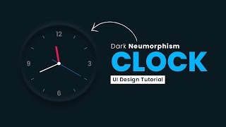 Javascript Clock  CSS Neumorphism Working Analog Clock UI Design [upl. by Harihs]